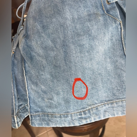 Free People Lace Up Pleated Denim Mini Skirt - Picture 8 of 11